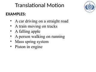 Translational and rotational Vibrations | PPTX