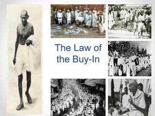 The Law of
the Buy-In
 