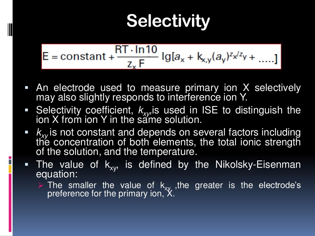 Advances in Ion Selective Electrodes(ISE)