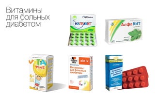 Витамины
для больных
диабетом
 