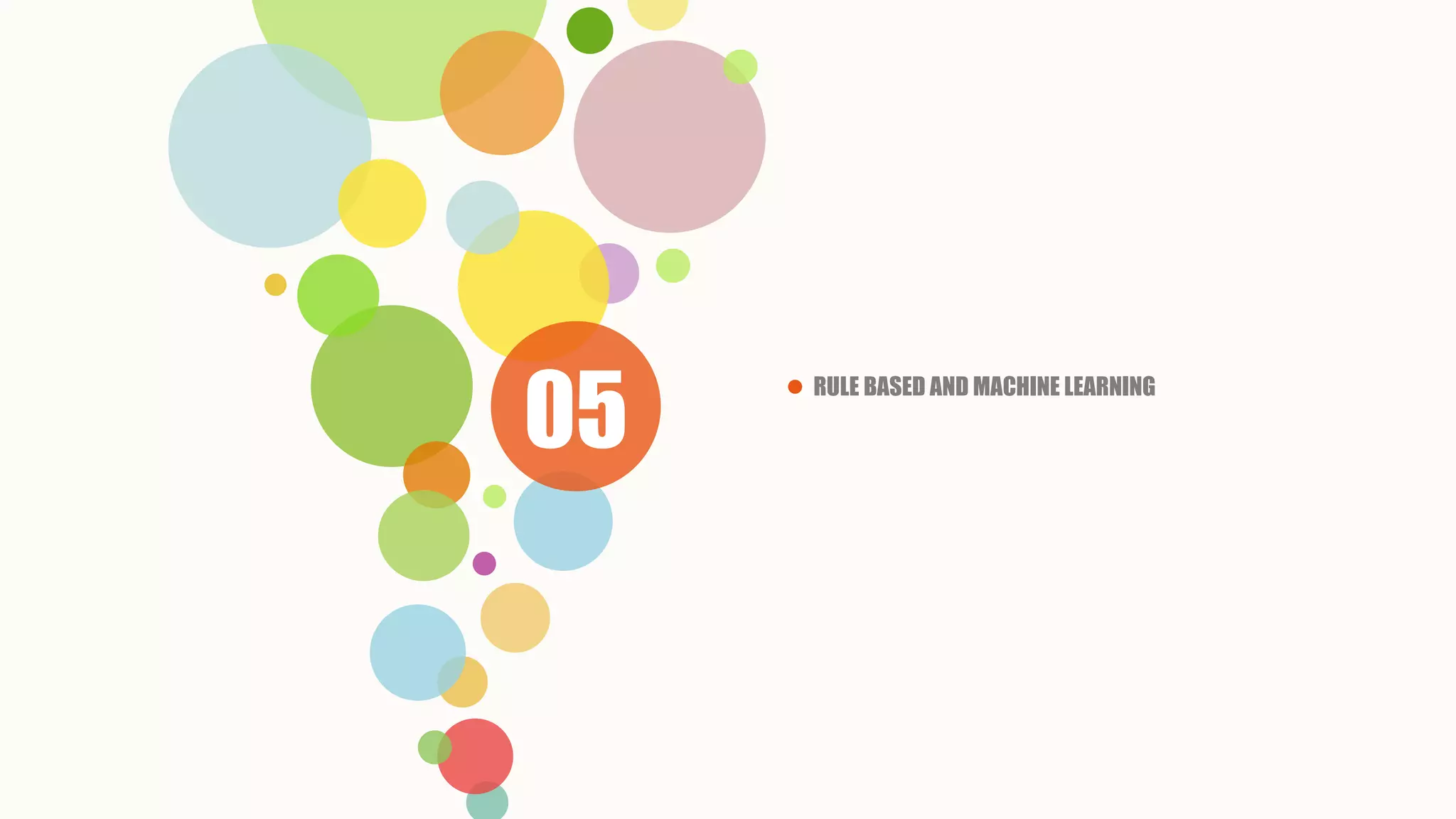 05
 RULE BASED AND MACHINE LEARNING
 