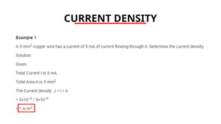 CURRENT DENSITY
 