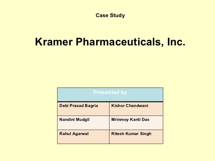 📚 Kramer Pharmaceuticals - Harvard Business case study | tondzisq.gq harvard case study kramer pharmaceuticals