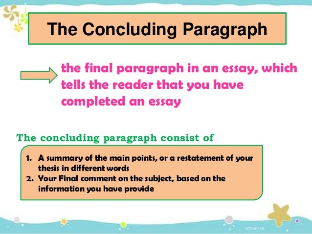 pattern of essay writing in english