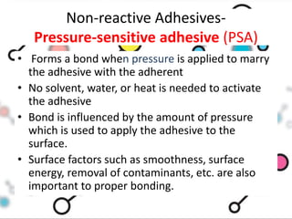 Adhesives | PPTX