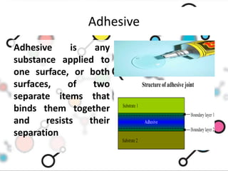 Adhesives | PPTX
