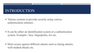 3D Password for Secure Authentication | PPT