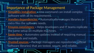 GROUP 8 Discussion Report Software and Package Management .pptx
