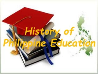 History of
Philippine Education
 