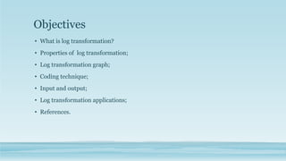Log Transformation in Image Processing with Example | PPTX