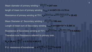 Distribution Transformer Design (Electrical Machine Design) | PPTX