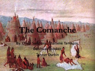 The Comanche
By: Chazz Sandoval, Charlene Tamagos,
Deishuan Booker,
Tanner Durkin
 