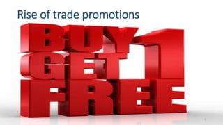 Rise of trade promotions
3