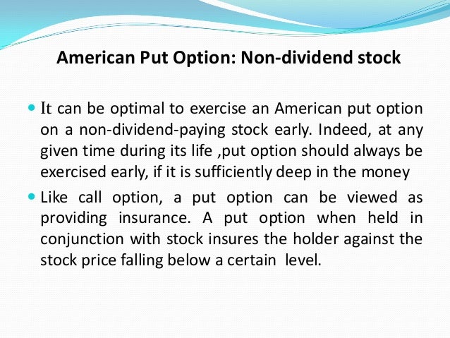 early exercise call option dividend