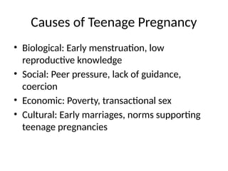 Comprehensive Overview of Teenage Pregnancy: Causes, Risks, and ...