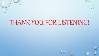 THANK YOU FOR LISTENING!
 