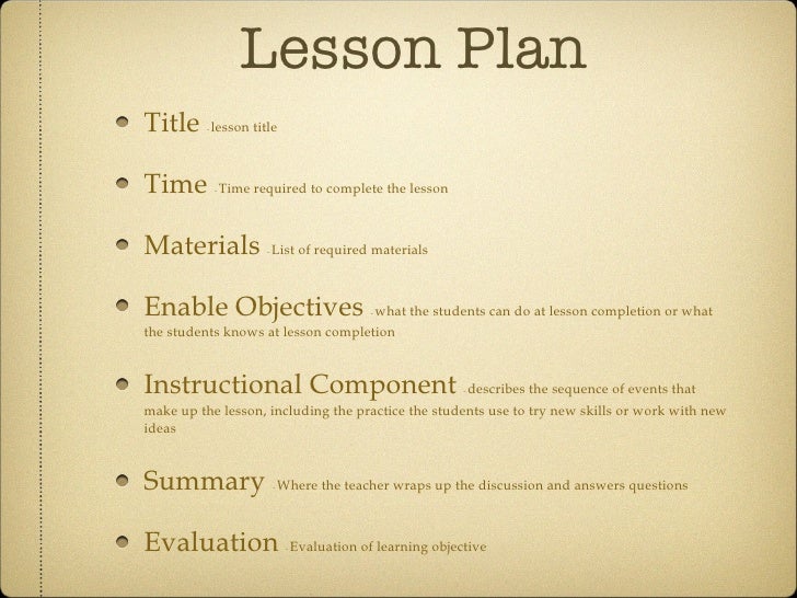 The Differences Between Lesson Plan And Lesson Note – FIPK