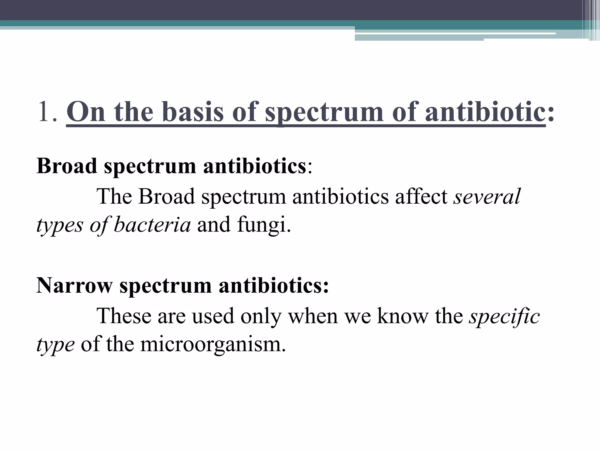 Classification of antibiotics pptx
