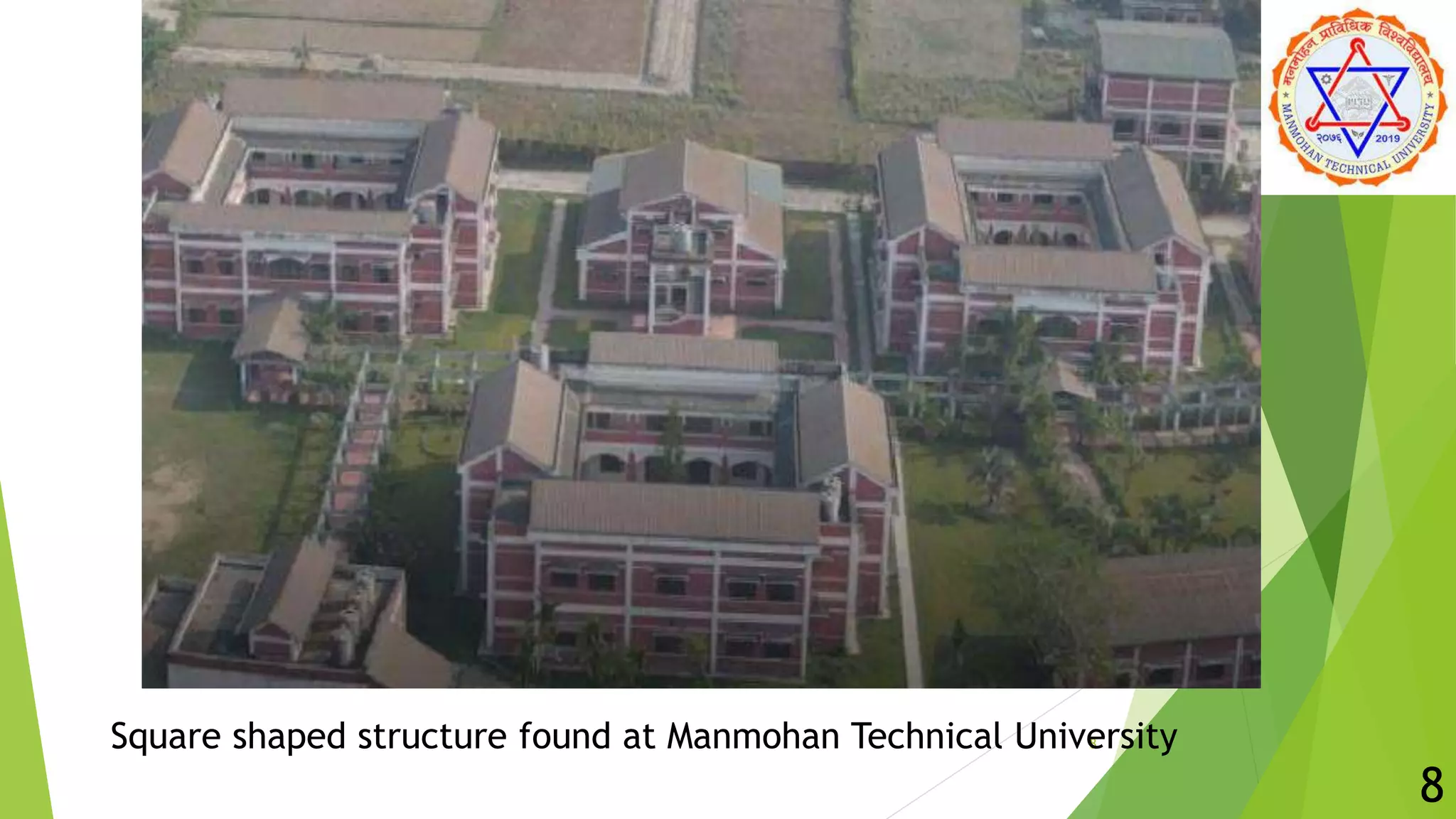 8
Square shaped structure found at Manmohan Technical University
8
 