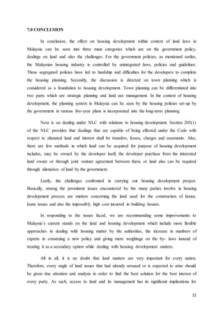 LEGAL ISSUES ON HOUSING DEVELOPMENT WITHIN THE CONTEXT OF LAND LAW IN ...
