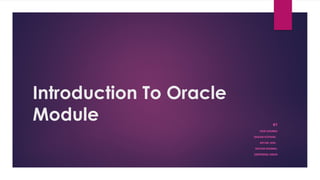 Comprehensive Oracle ERP Modules and Business Process Workflows | PPTX