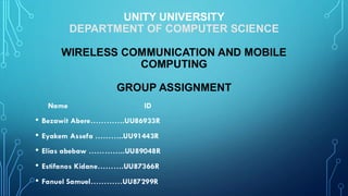 WIRELESS COMMUNICATION AND MOBILE COMPUTING | PDF