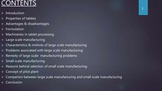 Common machinery of tablet manufacturing & Small scale & large scale ...