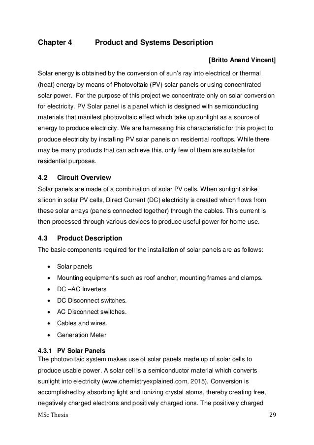 Photovoltaic business plan