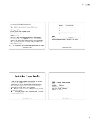 Group by clause mod | PDF
