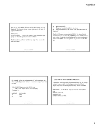 Group by clause mod | PDF