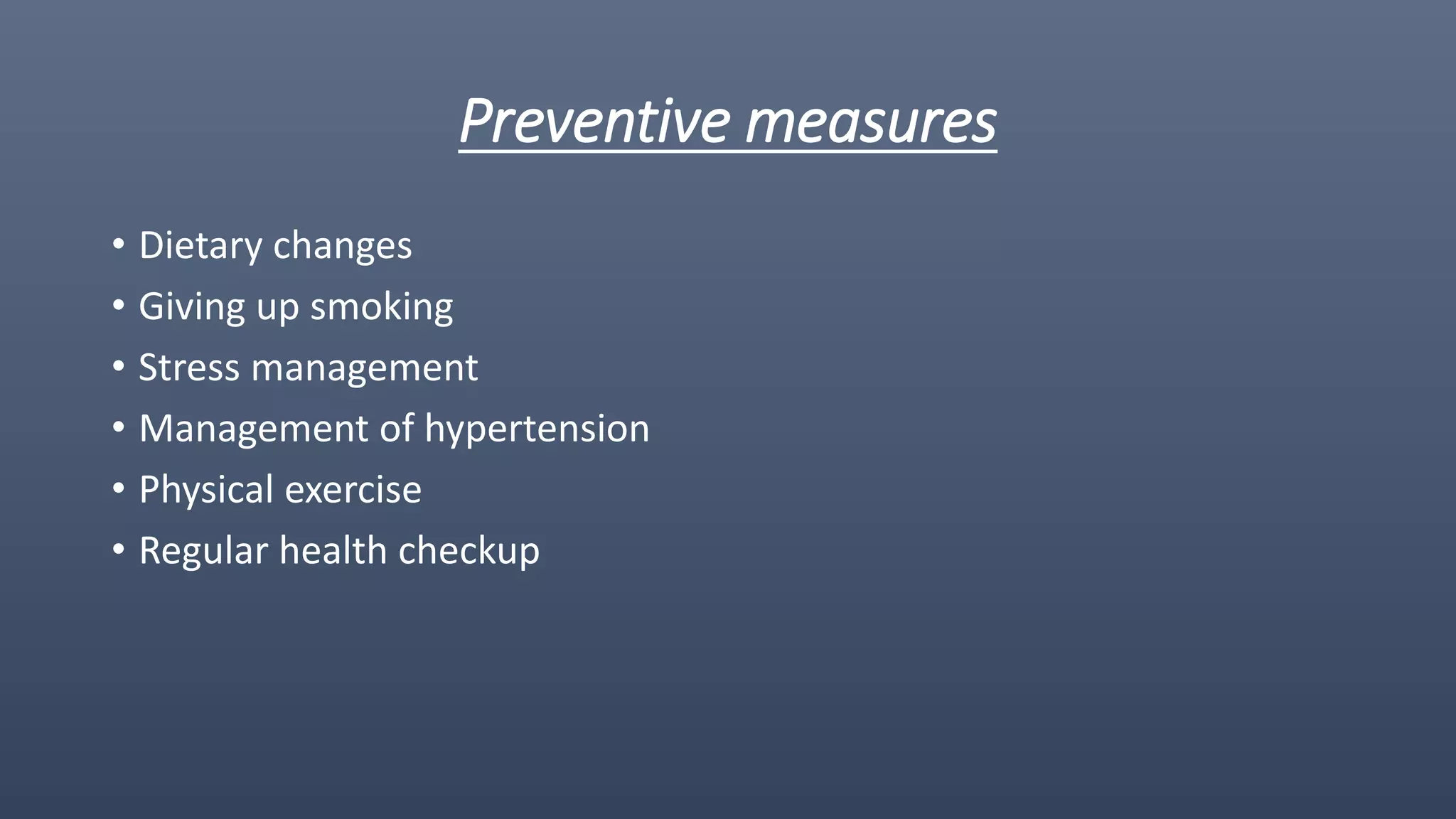 Lifestyle Modification For The Prevention of Heart Disease | PPTX