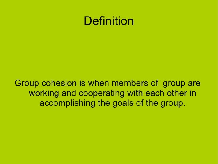 Group Cohesion
