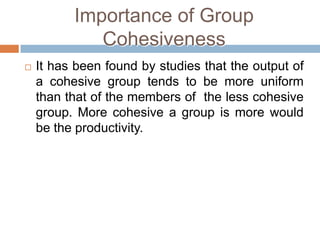 cohesiveness