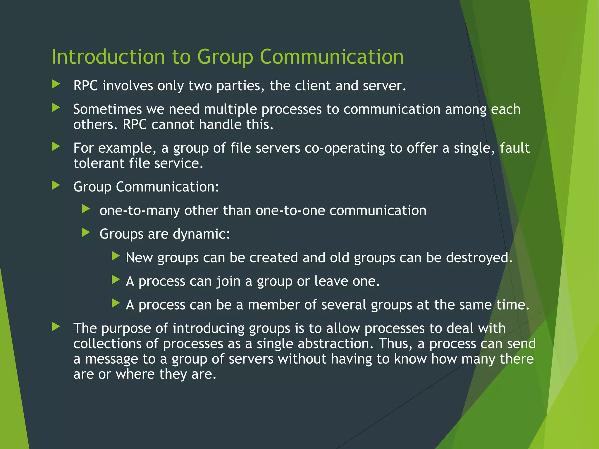 Group communication | PPT | Technology & Computing