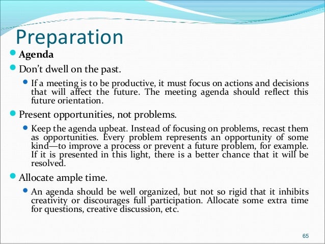 what to include in a meeting agenda