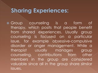 Group counseling