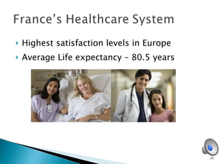 Highest satisfaction levels in Europe Average Life expectancy – 80.5 years 