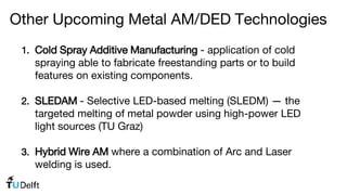 Metal Directed Energy Deposition AM Technolgies