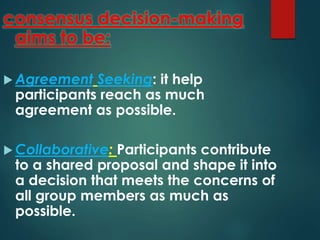 Group decision making | PPTX