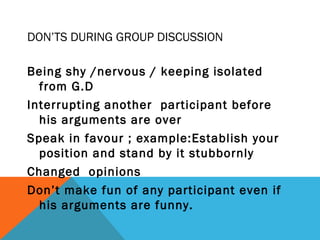Disinterested Discussion Group discussion | PPT