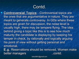 Group discussion | PPT