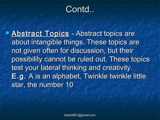 Group discussion | PPT