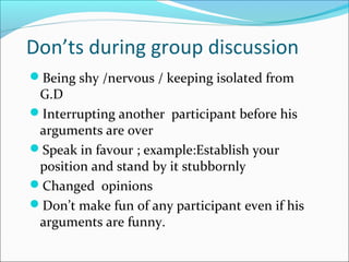 Disinterested Discussion Group discussion | PPT
