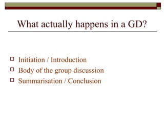 Group discussion tips | PPT