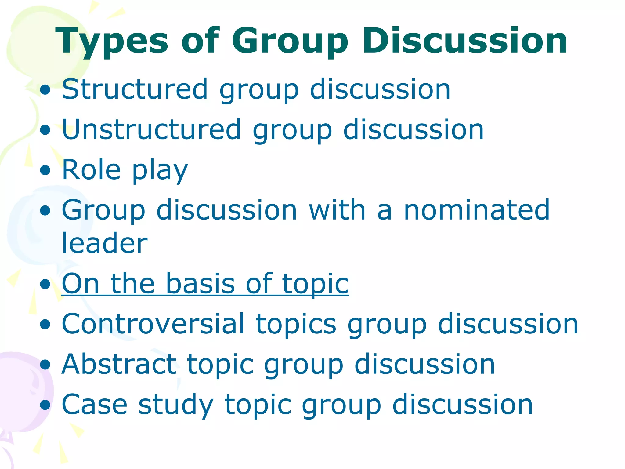 Group Discussion | PPT