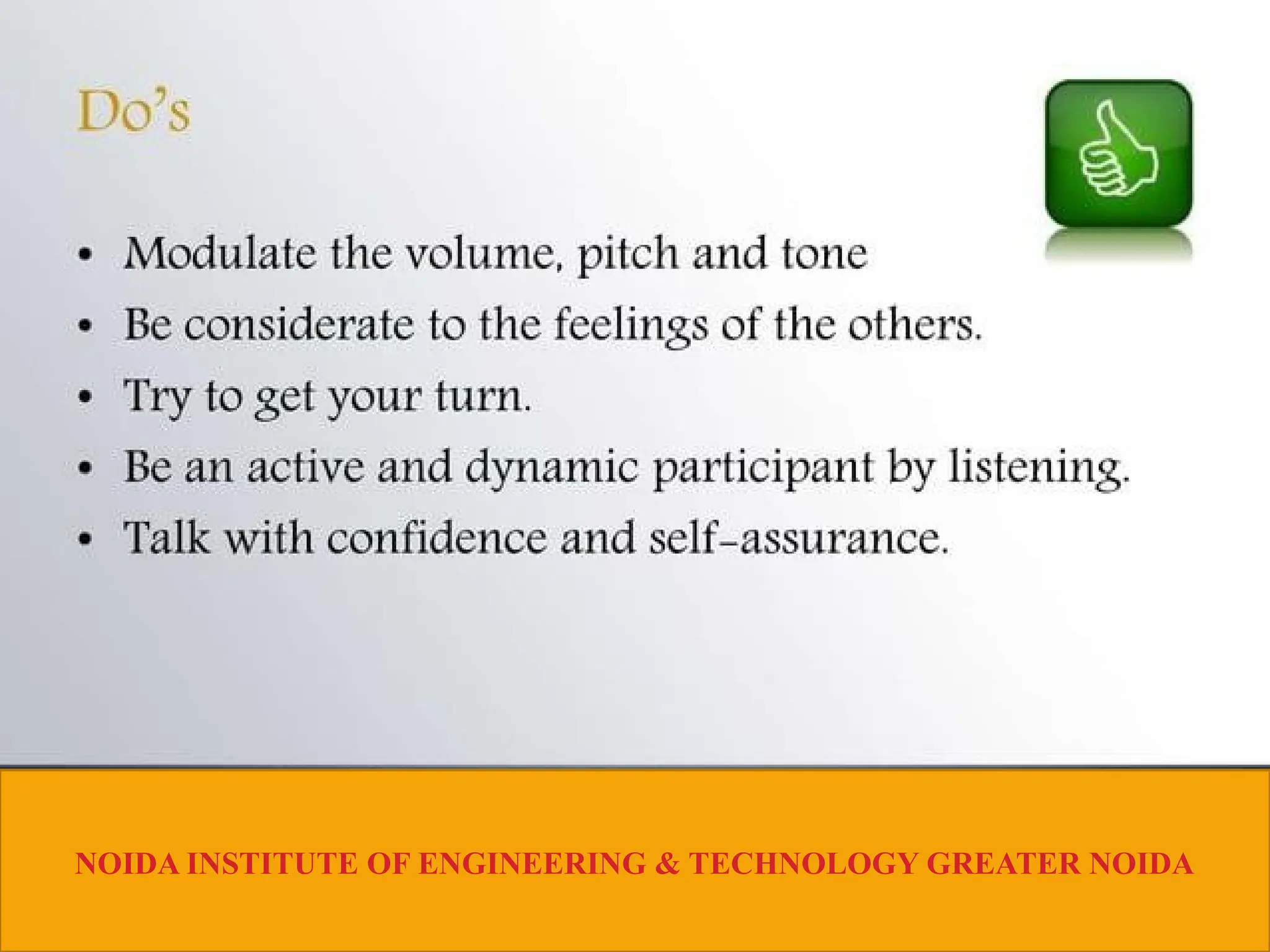 NOIDA INSTITUTE OF ENGINEERING & TECHNOLOGY GREATER NOIDA
 