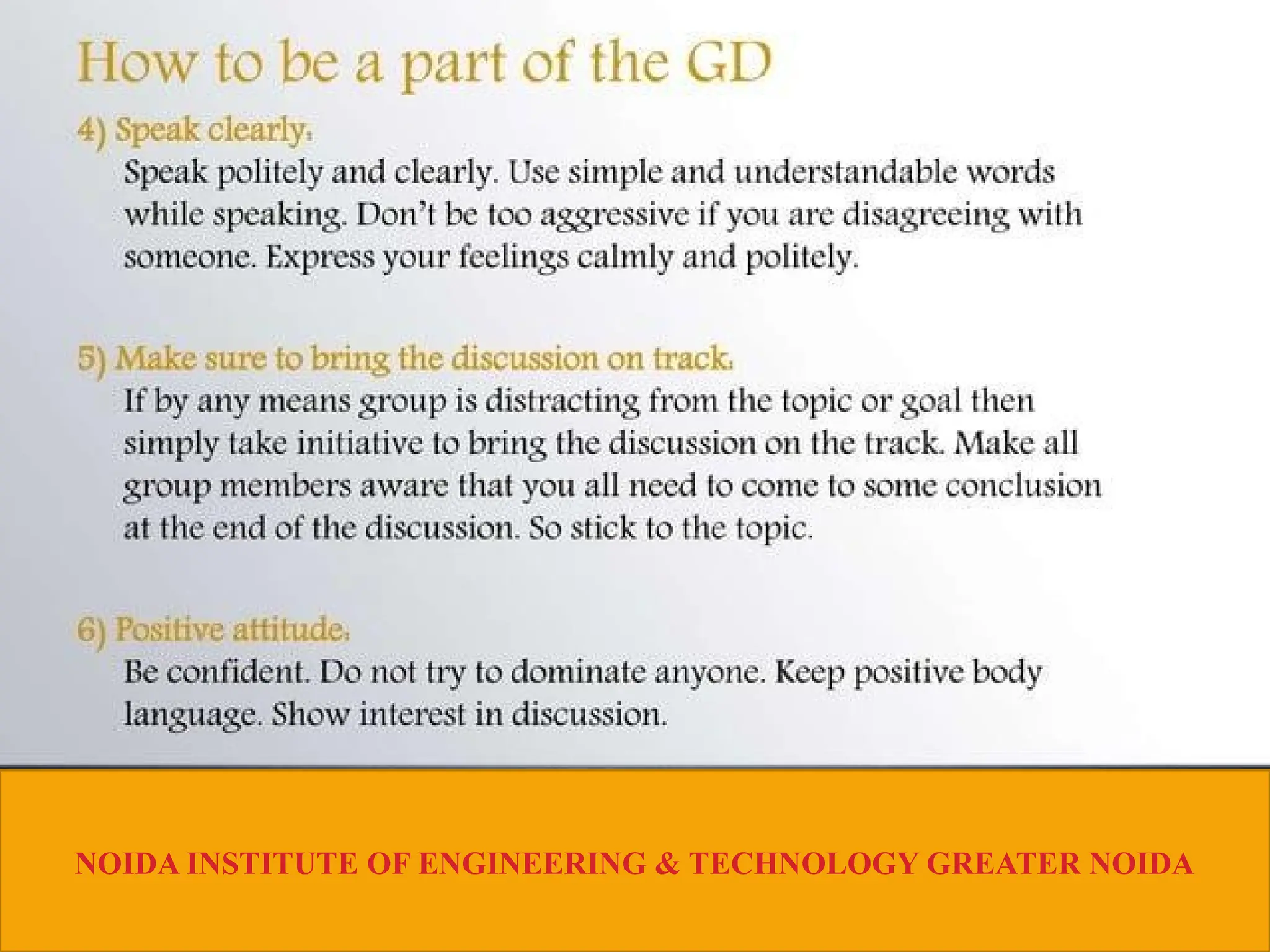 NOIDA INSTITUTE OF ENGINEERING & TECHNOLOGY GREATER NOIDA
 