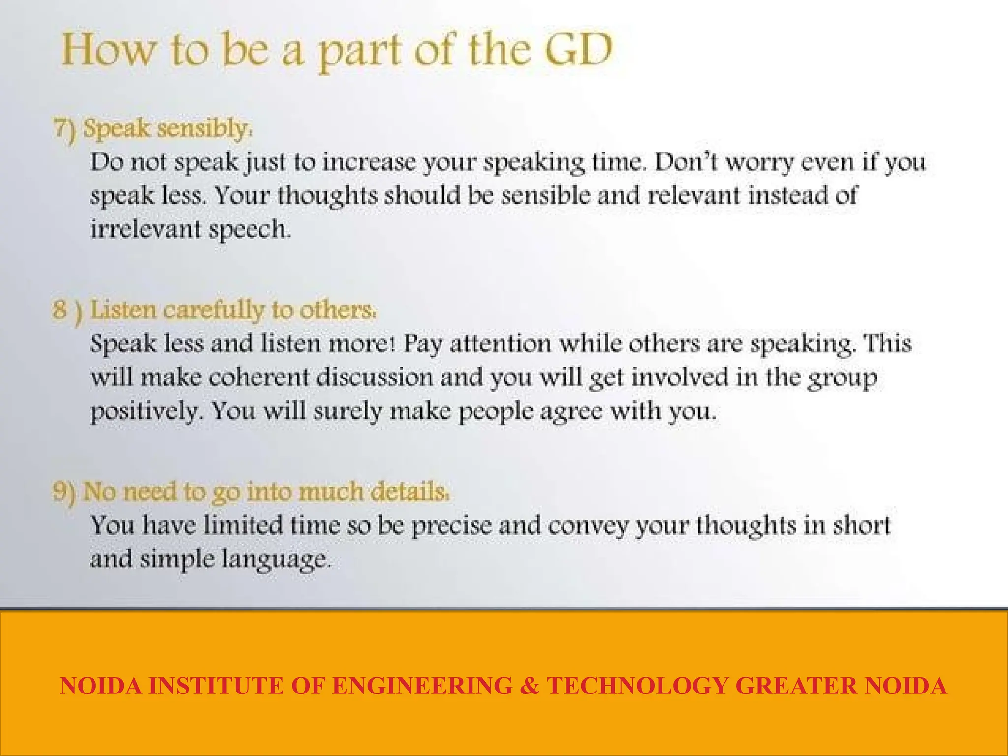 NOIDA INSTITUTE OF ENGINEERING & TECHNOLOGY GREATER NOIDA
 