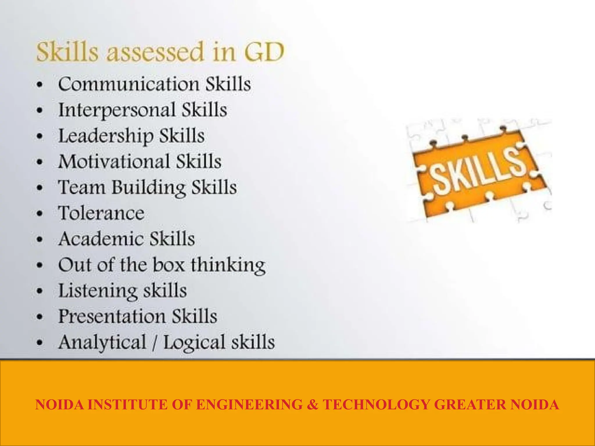 NOIDA INSTITUTE OF ENGINEERING & TECHNOLOGY GREATER NOIDA
 