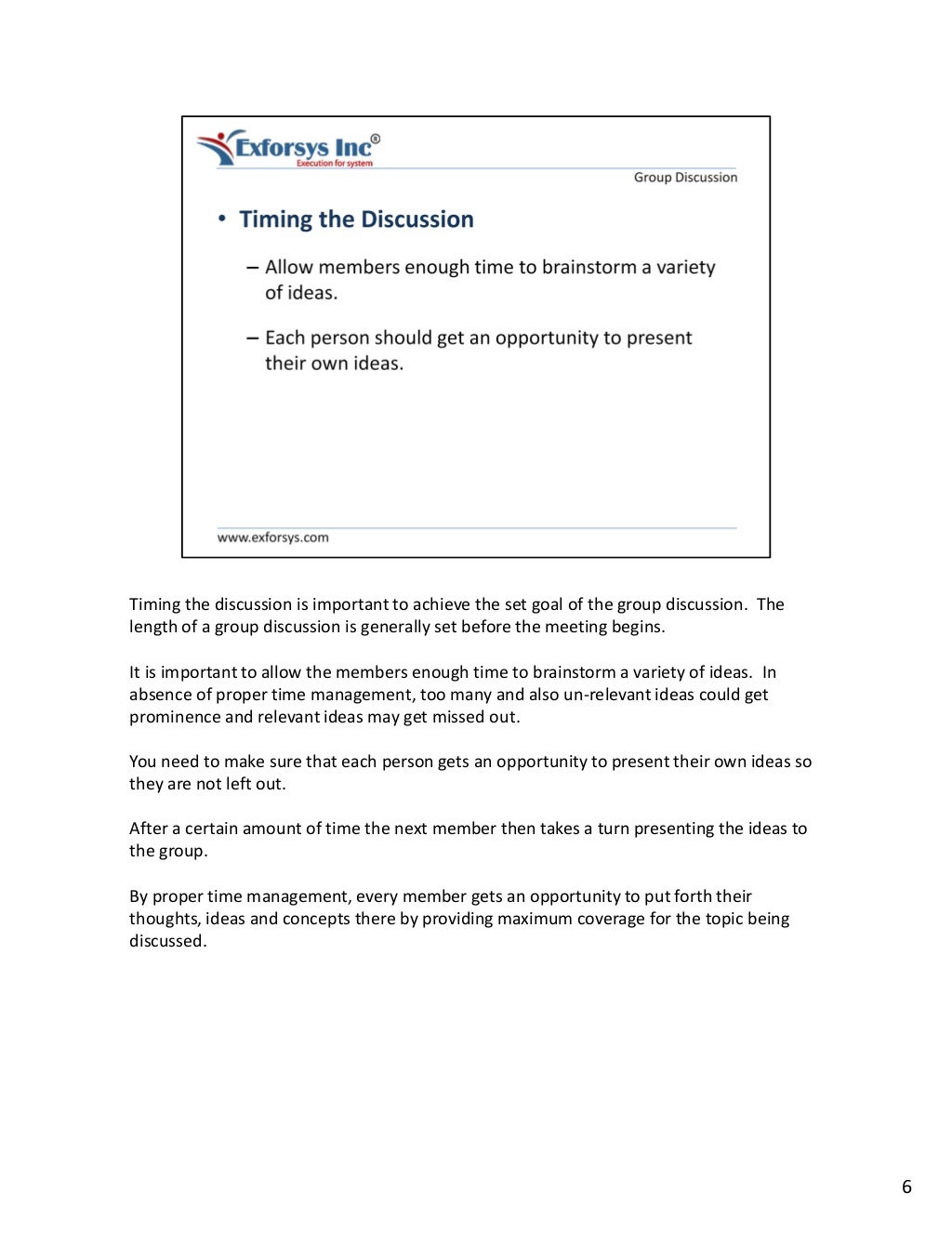 Successful Group Discussion Tips